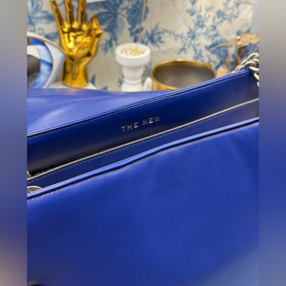🆕 KURT GEIGER LONDON 🧿 NWT XXL Kew Leather Bag, Deep Blue - Picture 11 of 15